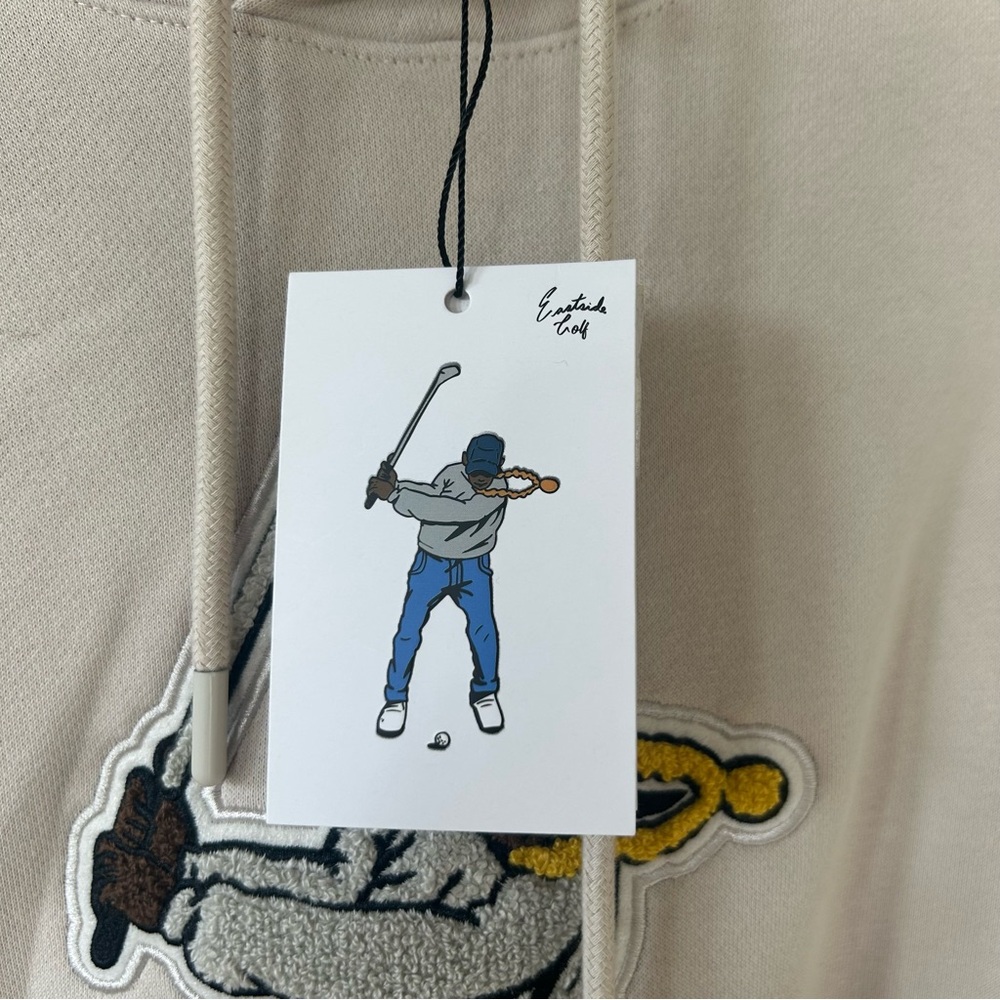Eastside Golf Swingman Hoodie Men’s Medium Pumice Gray Pullover NWT - Picture 4 of 5